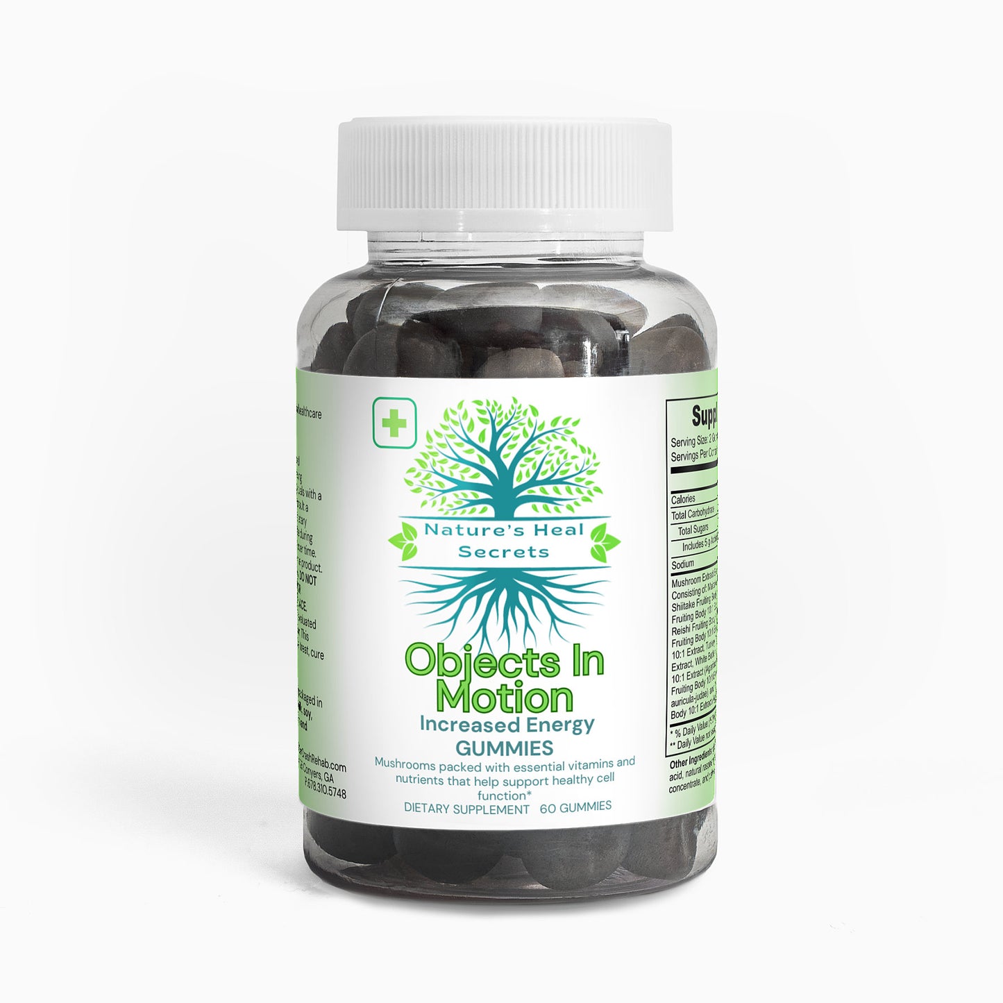 Objects In Motion: Increased Energy Mushroom Extract Gummies
